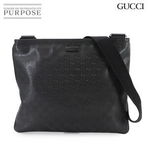 Gucci GG Imprime Shoulder Messenger Bag Black